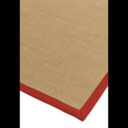 Sisal 200x300cm Linen/Red Rug - thumbnail 4