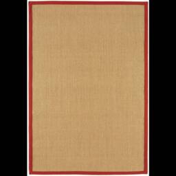 Sisal 200x300cm Linen/Red Rug - thumbnail 2