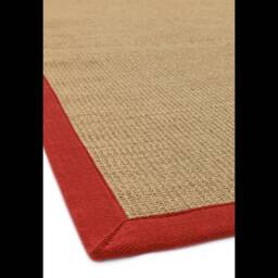 Sisal 200x300cm Linen/Red Rug - thumbnail 6