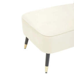 Yvette Cream Velvet Chaise Lounge - thumbnail 5