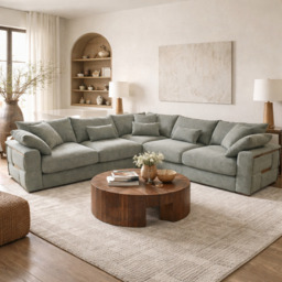 Jupiter Sofa Grey Large Corner - thumbnail 1