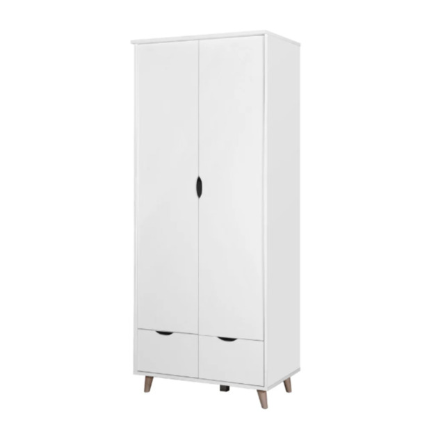 Pulford 2 Door Wardrobe with 2 Drawers - image 1