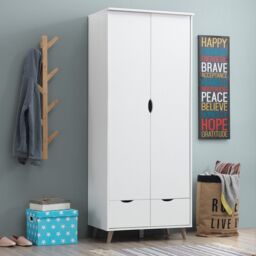 Pulford 2 Door Wardrobe with 2 Drawers - thumbnail 2