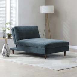 Eryx Navy Chenille Scott Chaise Sofa Bed - thumbnail 3