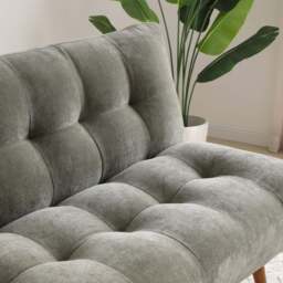 Venus Washed Olive Chenille Lux Sofa Bed - thumbnail 4