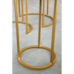 Mandoli Nest Of 3 Green Marble Tables - thumbnail 5
