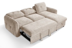 Moscow Universal L Shape Corner Sofa Bed Beige With Ottoman Storage Eastley - Kip - Quercioli - Barete - Metropolitan - Portobello - Aissa Style - thumbnail 4