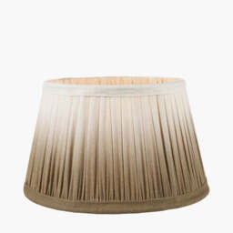 Scallop 40cm Taupe Ombre Soft Pleated Tapered Lampshade - thumbnail 2