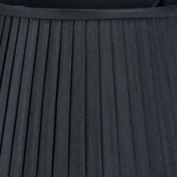 Lyndon 40cm Black Silk Mix Knife Pleat Tapered Lampshade - thumbnail 4