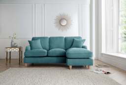 Right Hand Chaise Sofa Manhattan Emerald The Great Sofa Company - Piper - Vienna - Arthur - Emeline - Swift - Morris - thumbnail 5