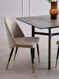 Imperia Ceramic Marble Effect Rectangular Dining Table - thumbnail 6