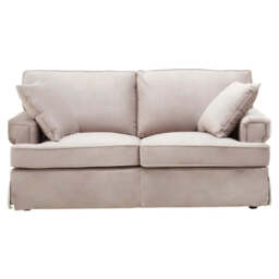 Ralph Two Seat Mink Velvet Sofa - thumbnail 3