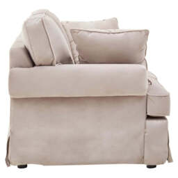 Ralph Two Seat Mink Velvet Sofa - thumbnail 4