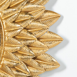 Round 48cm Sunflower Metal Wall Mirror - thumbnail 3