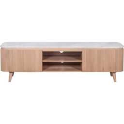 Ashford Natural Marble & Wood Large Tv Cabinet - thumbnail 2