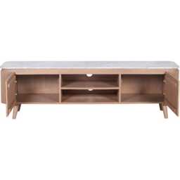 Ashford Natural Marble & Wood Large Tv Cabinet - thumbnail 3