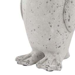 Small Grey Stone Effect Penguin Statue - thumbnail 3