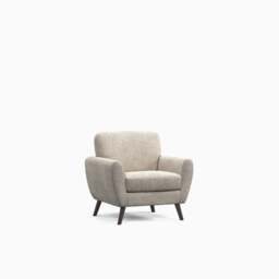 Model 45 - Armchair Boucle Linen - thumbnail 1