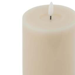 Luxe Collection Melt Effect 3.5x9 Taupe LED Wax Candle - thumbnail 2