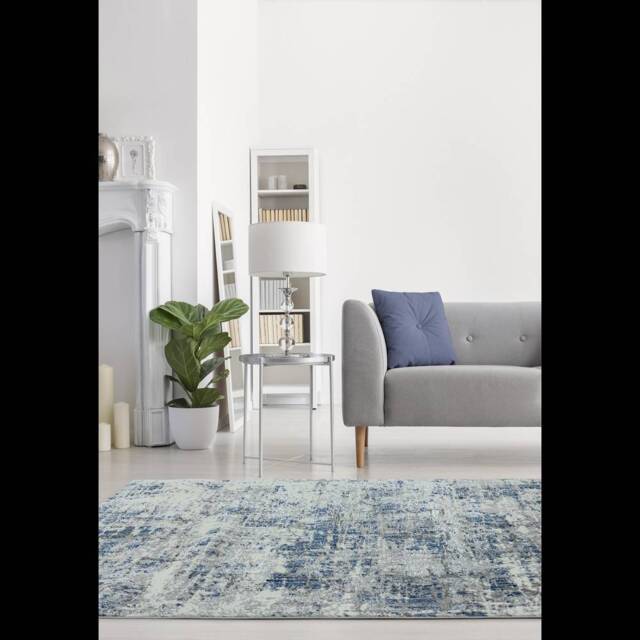 Orion 200x290cm OR04 Abstract Blue Rug - image 1