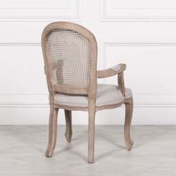Wooden Carver Louis Upholstered Dining Arm Chair - thumbnail 4