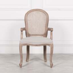 Wooden Carver Louis Upholstered Dining Arm Chair - thumbnail 2
