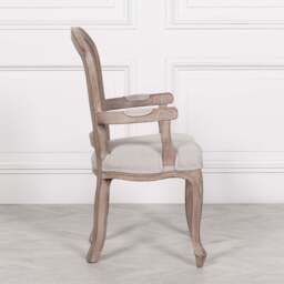 Wooden Carver Louis Upholstered Dining Arm Chair - thumbnail 3