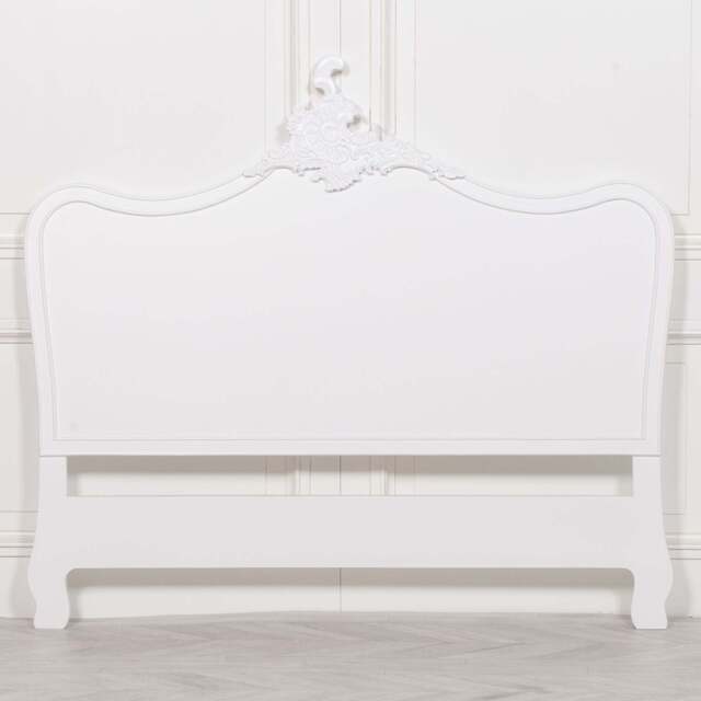 French White 5ft King Size Headboard - image 1