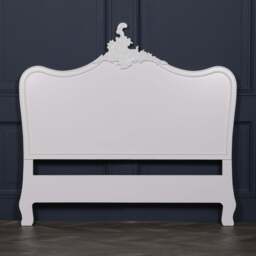 French White 5ft King Size Headboard - thumbnail 2