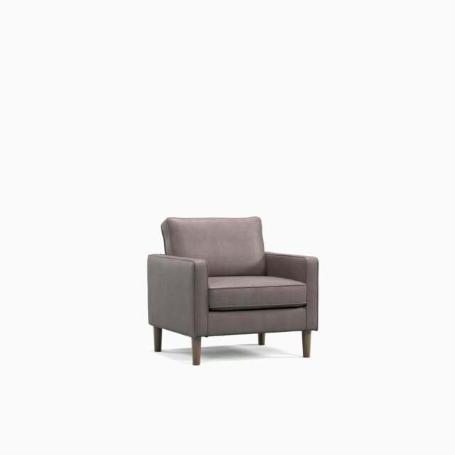 Model 46 - Armchair Faux Leather Grey - image 1