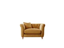 Model 25 - Armchair Velvet Ochre - thumbnail 2
