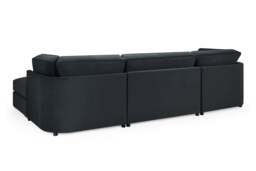 Belgravia Sofa Black U Shape Corner Morgan - Malvern - Somerford - Calix - Euphoria - Plush Style - thumbnail 3