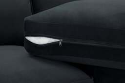 Belgravia Sofa Black U Shape Corner Morgan - Malvern - Somerford - Calix - Euphoria - Plush Style - thumbnail 5