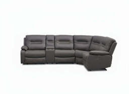 Jackson Grey Lay-Z-Boy Style Fabric Power Recliner Corner Sofa - thumbnail 2