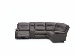 Jackson Grey Lay-Z-Boy Style Fabric Power Recliner Corner Sofa - thumbnail 5