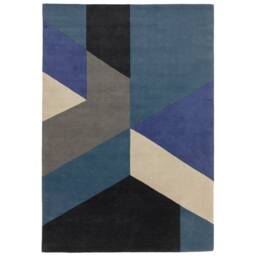 Reef Rug 160x230cm RF13 Big Geo Blue Rug - thumbnail 1