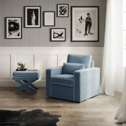 Rhode Ice Blue Stool - thumbnail 3