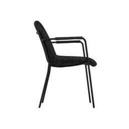 CARLO BLACK / BLACK / ARMS DINING CHAIR (Set of 2) - thumbnail 3