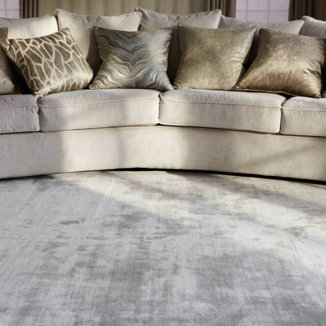 Katherine Carnaby Chrome 170x240cm Silver Rug Rug - image 1