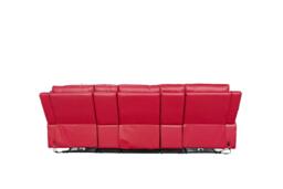 Florence Electric Massage Cinema Sofa 3 Seater Red - thumbnail 5