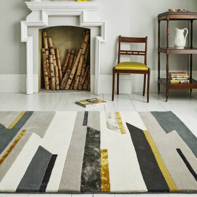 Matrix Rug 120x170cm 62 Rhombus Mustard Rug - image 1