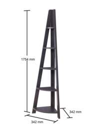 Riva Corner Ladder Bookcase - thumbnail 4
