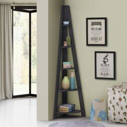 Riva Corner Ladder Bookcase - thumbnail 1