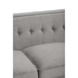 Helia Grey Velvet Sofa - thumbnail 3