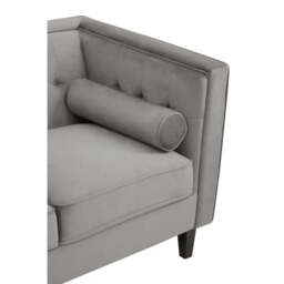 Helia Grey Velvet Sofa - thumbnail 4