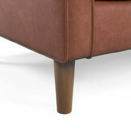 Model 46 - Reversible Chaise Sofa Faux Leather Tan - thumbnail 4