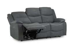 Harald Electric Recliner Sofa Grey 3 Seater - thumbnail 5