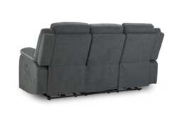 Harald Electric Recliner Sofa Grey 3 Seater - thumbnail 3