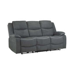 Harald Electric Recliner Sofa Grey 3 Seater - thumbnail 2