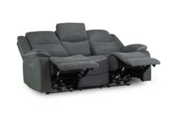 Harald Electric Recliner Sofa Grey 3 Seater - thumbnail 6